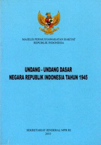 Image of Undang-Undang Dasar Negara Republik Indonesia Tahun 1945